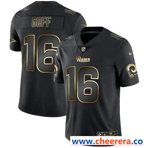 Nike Jared Goff Los Angeles Rams black Vapor jersey