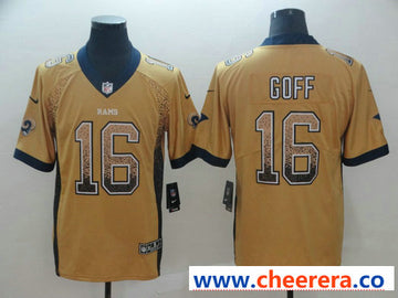 Nike Jared Goff Los Angeles Rams gold Limited jersey