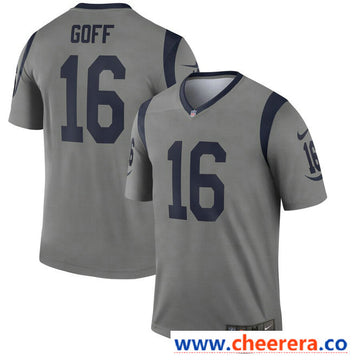 Nike Jared Goff Los Angeles Rams gray Inverted Legend jersey