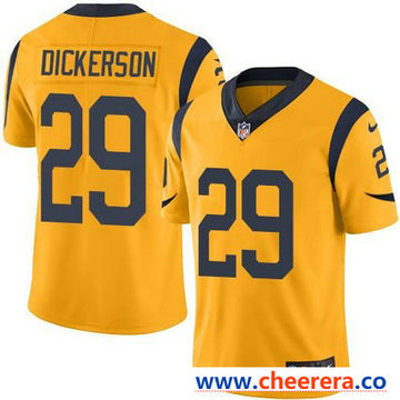 Nike Eric Dickerson Los Angeles Rams gold Color Rush jersey