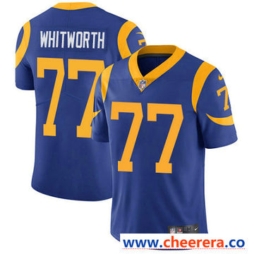 Nike Andrew Whitworth Los Angeles Rams royal Vapor jersey