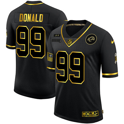 Nike Aaron Donald Los Angeles Rams black Salute To Service jersey