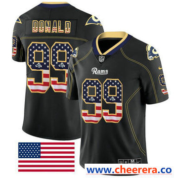 Nike Aaron Donald Los Angeles Rams black Limited jersey