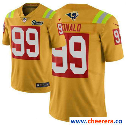 Nike Aaron Donald Los Angeles Rams gold Limited jersey