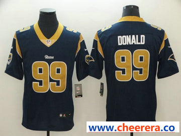 Nike Aaron Donald Los Angeles Rams navy Vapor jersey