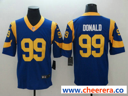 Nike Aaron Donald Los Angeles Rams royal Vapor jersey