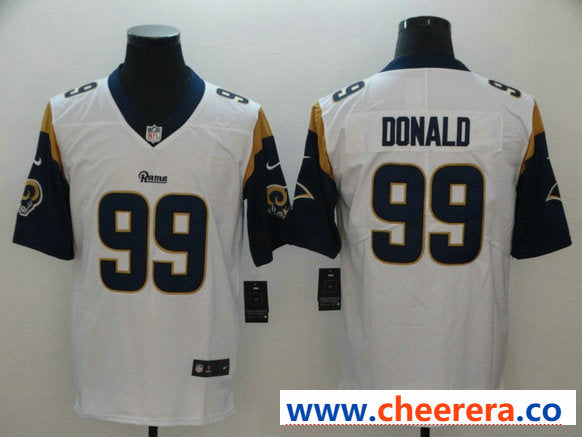 Nike Aaron Donald Los Angeles Rams white Vapor jersey