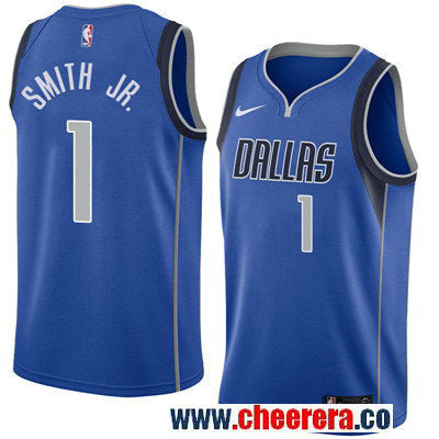 Nike Dennis Smith Jr Dallas Mavericks royal jersey