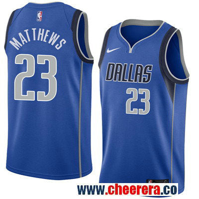 Nike Wesley Matthews Dallas Mavericks royal jersey