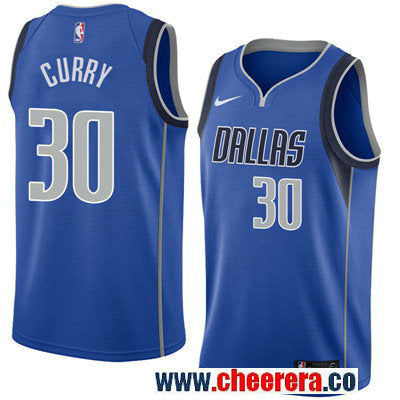 Nike Seth Curry Dallas Mavericks royal jersey