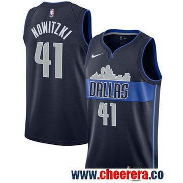 Nike Dirk Nowitzki Dallas Mavericks navy jersey
