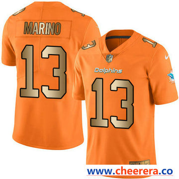 Nike Dan Marino Miami Dolphins orange Color Rush jersey