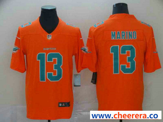 Nike Dan Marino Miami Dolphins orange Inverted Legend jersey