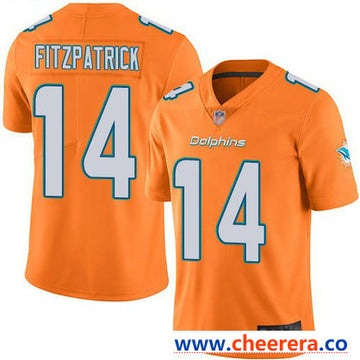 Nike Ryan Fitzpatrick Miami Dolphins orange Vapor jersey