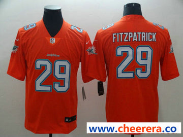 Nike Minkah Fitzpatrick Miami Dolphins orange Vapor jersey