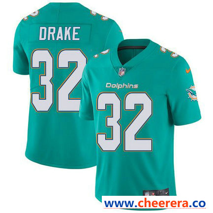 Nike Kenyan Drake Miami Dolphins aqua Vapor jersey