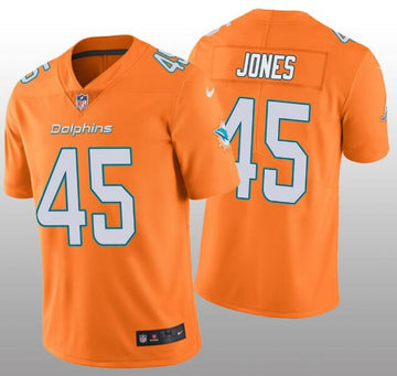 Nike Brandon Jones Miami Dolphins orange Vapor jersey