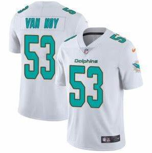 Nike Kyle Van Noy Miami Dolphins white Vapor jersey