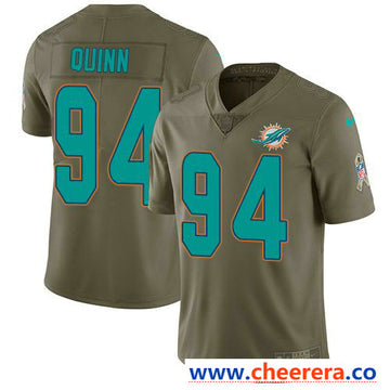 Nike Robert Quinn Miami Dolphins olive Salute To Service jersey