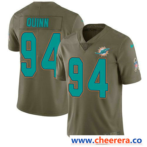 Nike Robert Quinn Miami Dolphins olive Salute To Service jersey