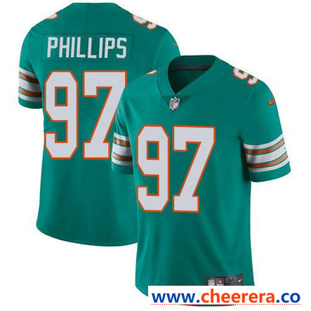 Nike Jordan Phillips Miami Dolphins aqua Vapor jersey