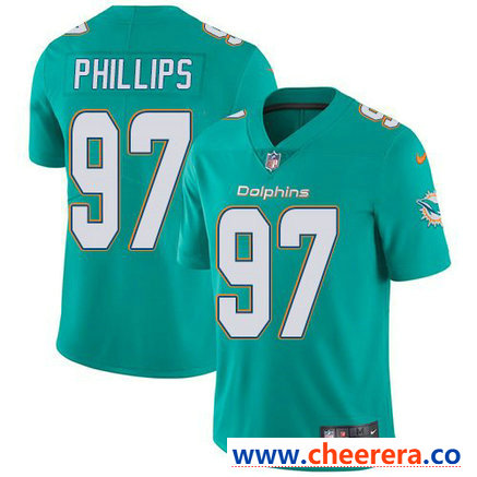 Nike Jordan Phillips Miami Dolphins aqua Vapor jersey