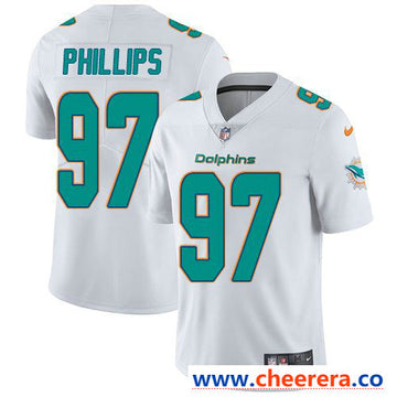 Nike Jordan Phillips Miami Dolphins white Vapor jersey