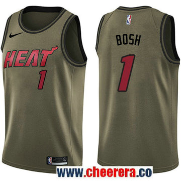 Nike Chris Bosh Miami Heat green Salute To Service jersey