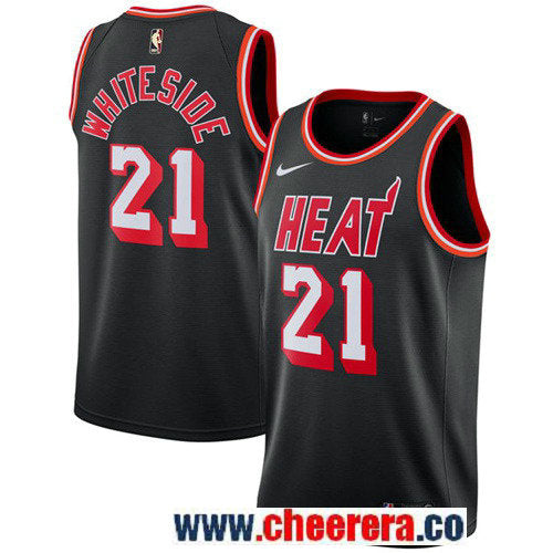 Nike Hassan Whiteside Miami Heat black jersey