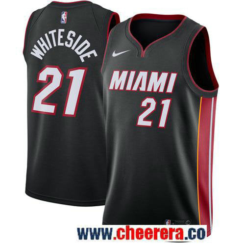 Nike Hassan Whiteside Miami Heat black jersey