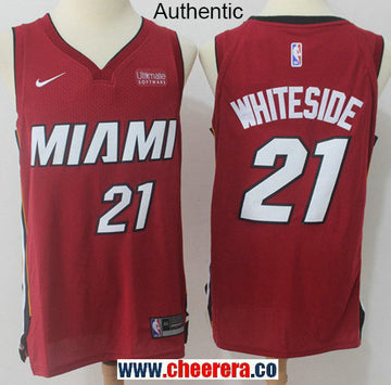Nike Hassan Whiteside Miami Heat red Authentic jersey