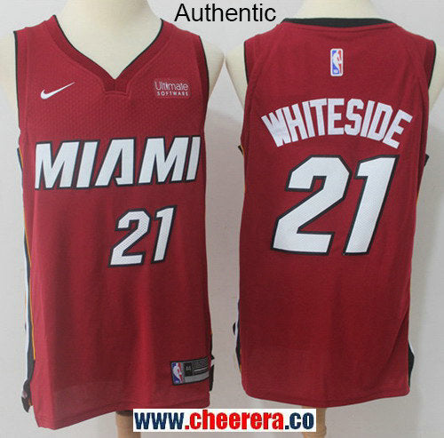 Nike Hassan Whiteside Miami Heat red Authentic jersey