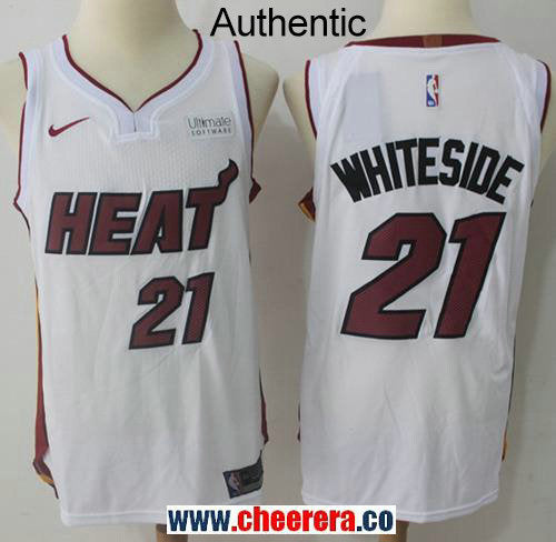 Nike Hassan Whiteside Miami Heat white Authentic jersey