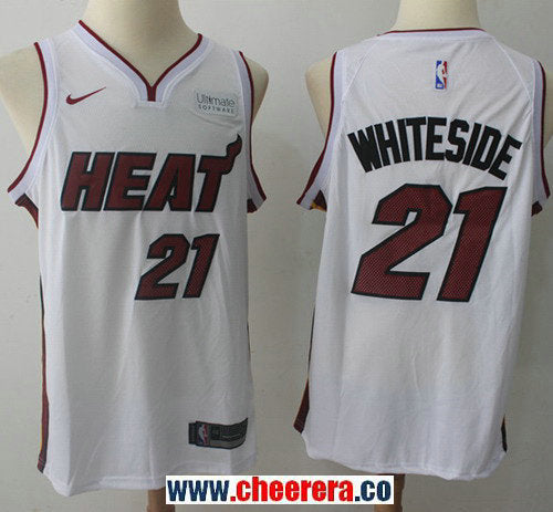 Nike Hassan Whiteside Miami Heat white jersey