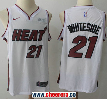 Nike Hassan Whiteside Miami Heat white jersey