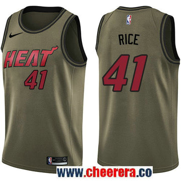 Nike Glen Rice Miami Heat green Salute To Service jersey