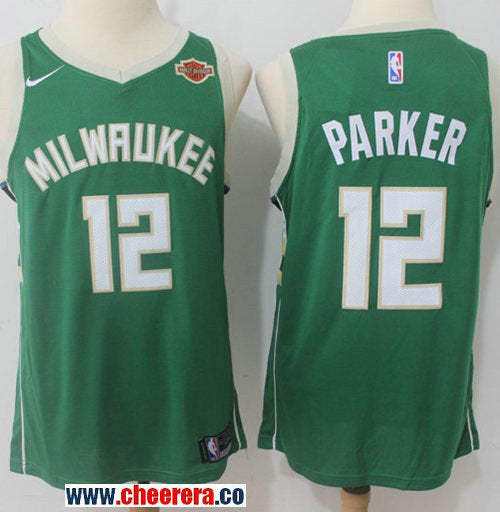 Nike Jabari Parker Milwaukee Bucks green jersey
