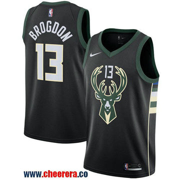 Nike Malcolm Brogdon Milwaukee Bucks black jersey