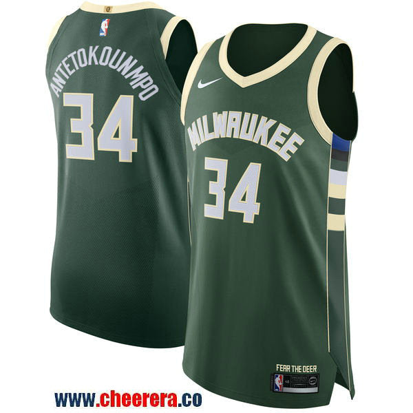 Nike Giannis Antetokounmpo Milwaukee Bucks green Authentic jersey