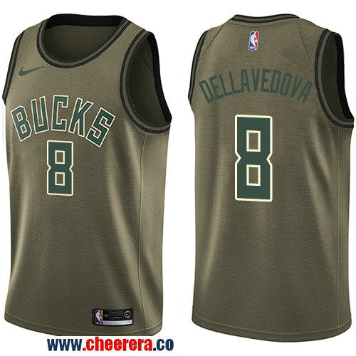 Nike Matthew Dellavedova Milwaukee Bucks green Salute To Service jersey