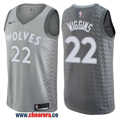 Nike Andrew Wiggins Minnesota Timberwolves gray jersey