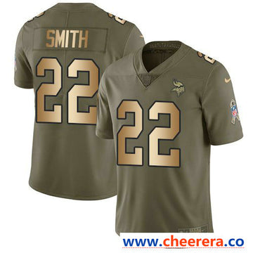 Nike Harrison Smith Minnesota Vikings olive Salute To Service jersey