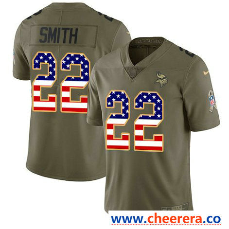 Nike Harrison Smith Minnesota Vikings olive Salute To Service jersey