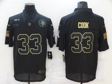 Nike Dalvin Cook Minnesota Vikings black Salute To Service jersey