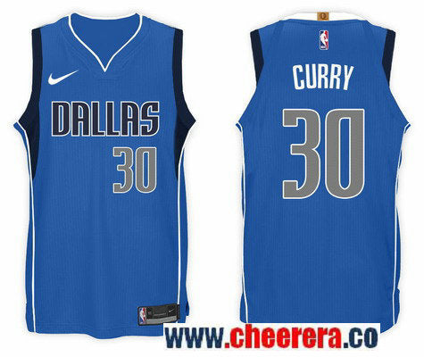 Nike NBA Seth Curry Dallas Mavericks blue jersey