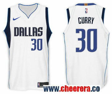 Nike NBA Seth Curry Dallas Mavericks white jersey