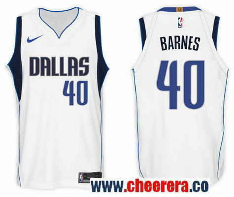 Nike NBA Harrison Barnes Dallas Mavericks white jersey