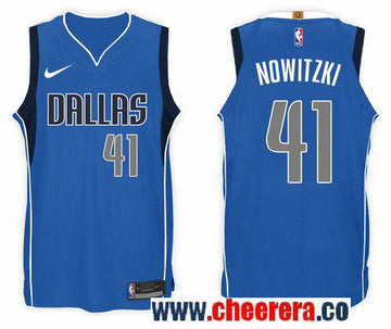 Nike NBA Dirk Nowitzki Dallas Mavericks blue jersey