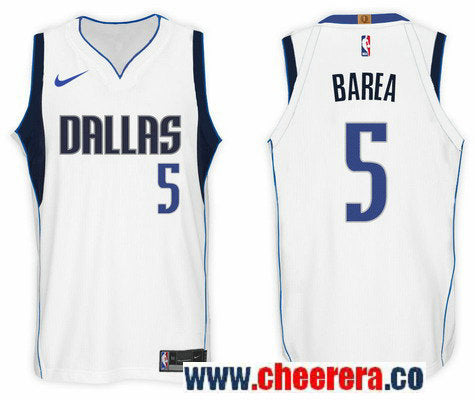 Nike NBA J.J. Barea Dallas Mavericks white jersey