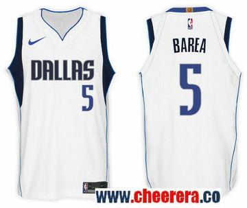 Nike NBA J.J. Barea Dallas Mavericks white jersey
